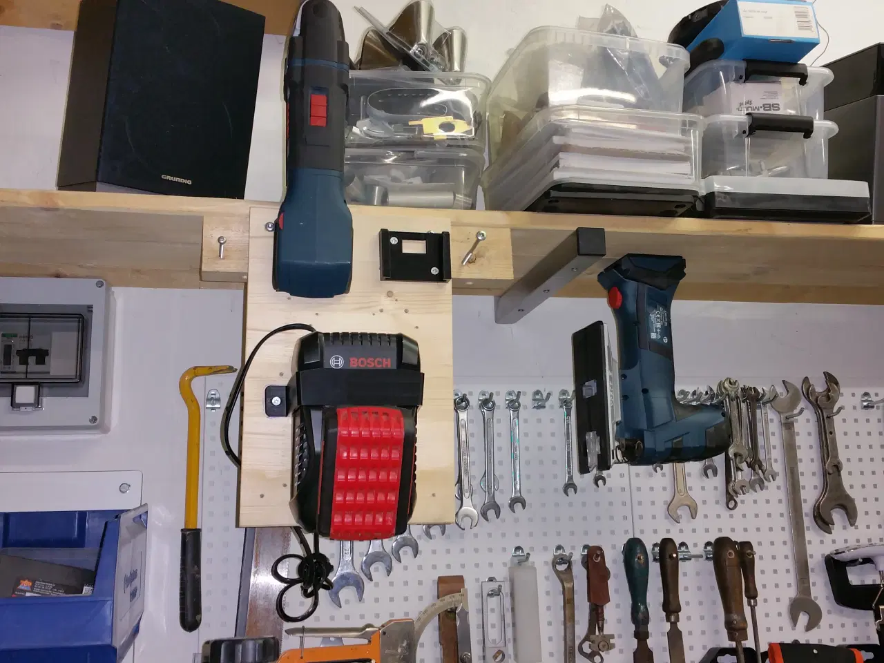 Billede 2 - Tilbehør til elværktøj,Blå Bosch 18v - Div. Beslag