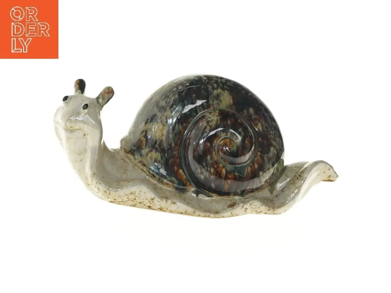 Billede 1 - Keramik snegl figur (str. 30x13x13 cm)