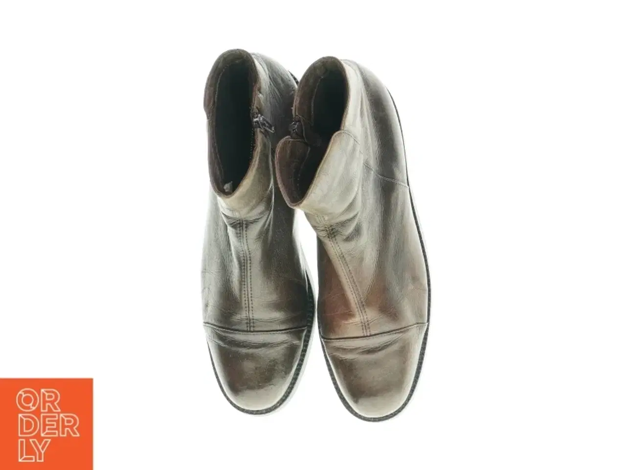 Billede 3 - Støvler i brunt læder fra Linea Inbal (str. 41,5)