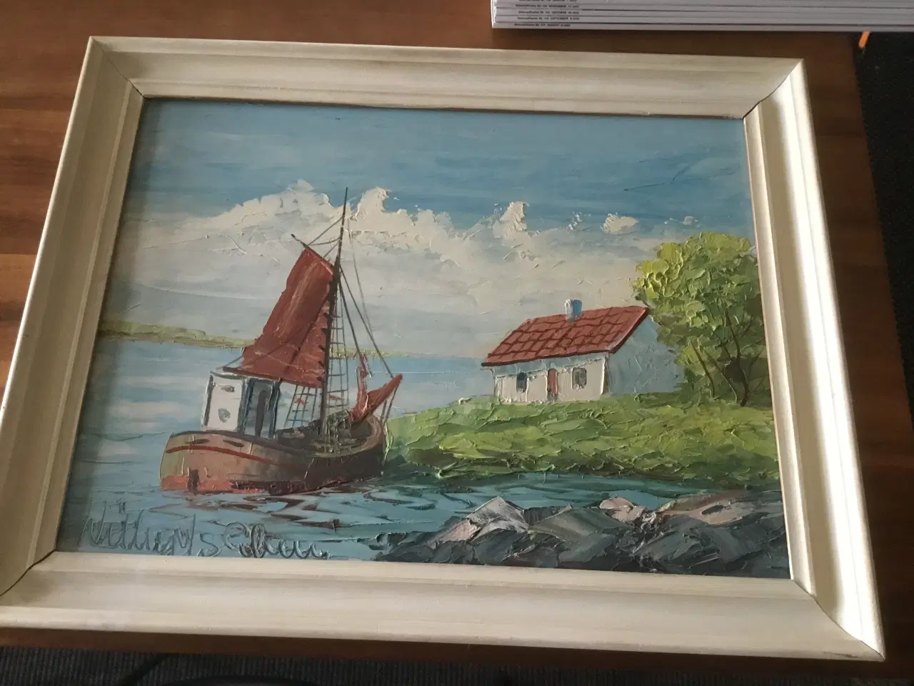 Billede 2 - Ældre maleri hilbert s v petersen