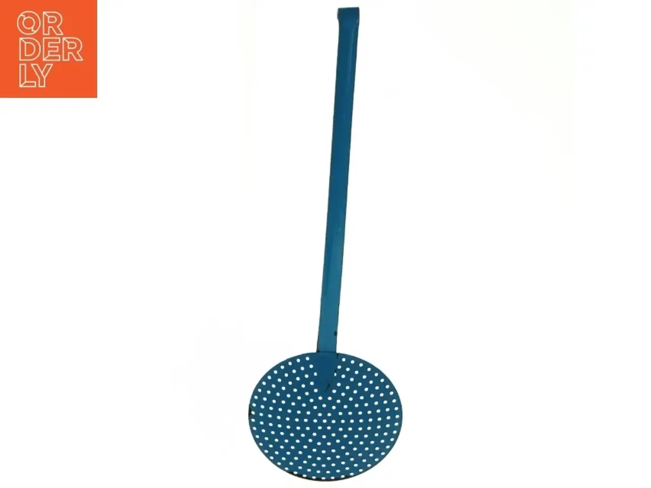 Billede 1 - Blå emalje si ske (str. Længde af håndtag. 31 cm. ø. 14 cm)