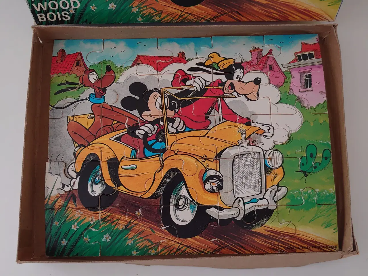 Billede 2 - Vintage Disney puslespil fra Skala med træbrikker
