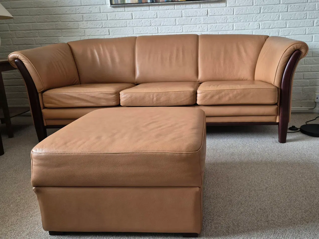 Billede 1 - Sofa og pub i kernelæder