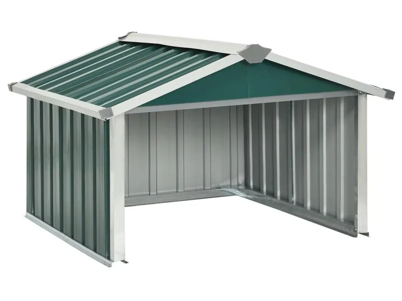 Billede 2 - Garage til robotplæneklipper 92x97x63 cm galvaniseret stål grøn