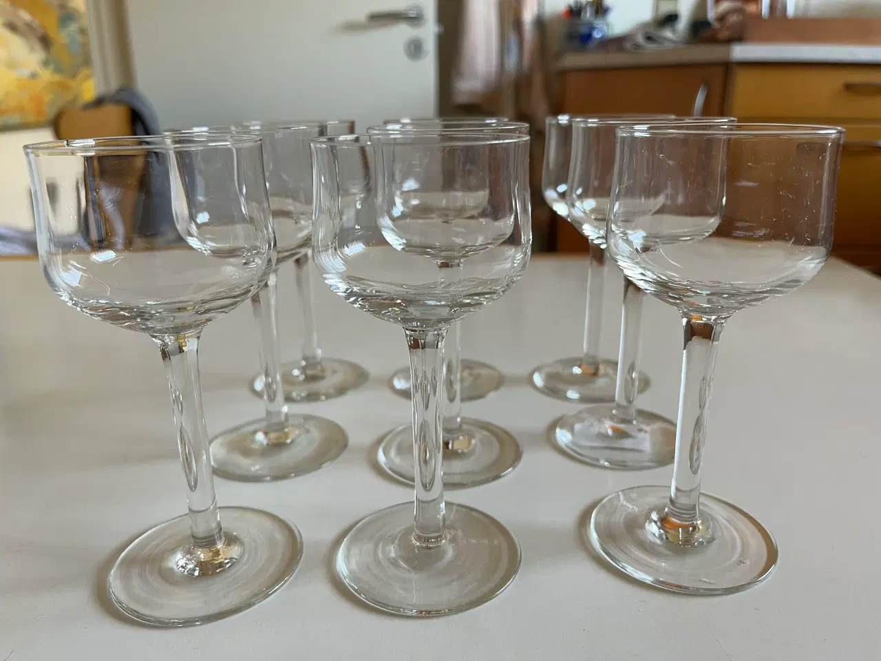 Billede 1 - Antikke hvidvinsglas fra ca. 1900