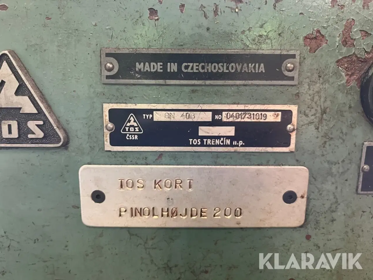 Billede 7 - Drejebænk TOS 40B