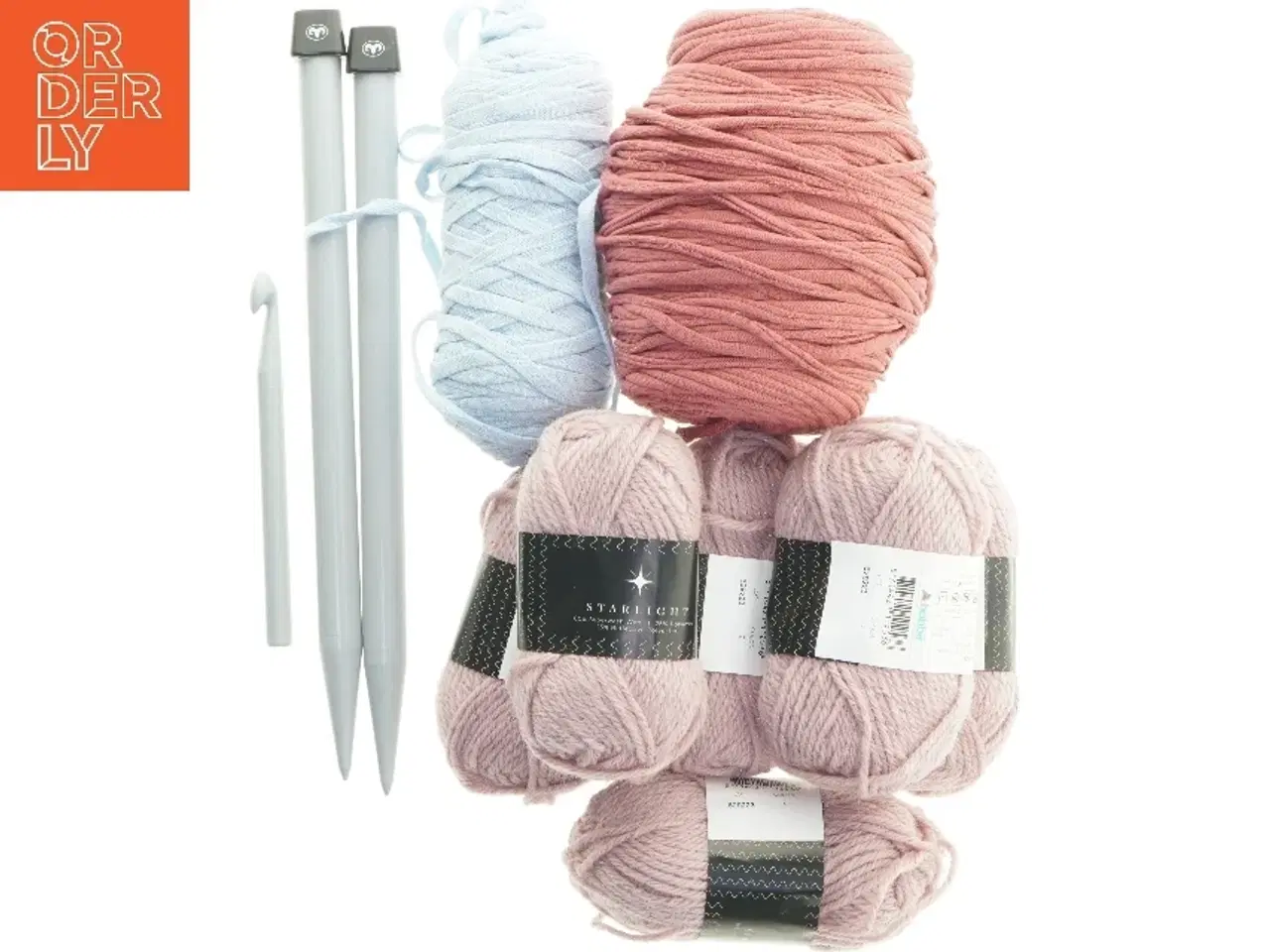 Billede 1 - Strikkegarn og strikkepinde fra Starlight (str. pinde 35 cm)