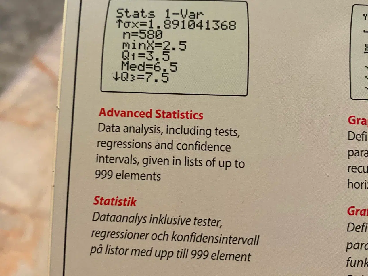 Billede 12 - TI- 82 stats grafregner