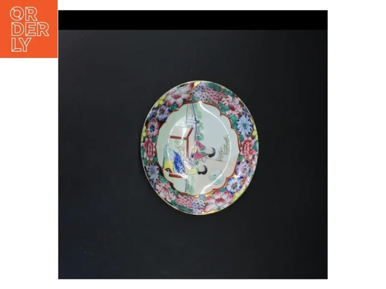 Billede 6 - Macau, Rooster-serien Håndmalet Dekorative skåle med blomstermotiv (str. Ø 14,5 cm og ø. 18,5 cm)