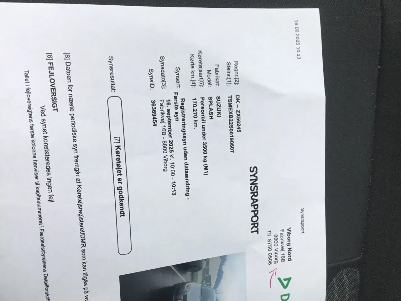 Billede 9 - Suzuki splash 1.0 5døre nysynet 16/2025 