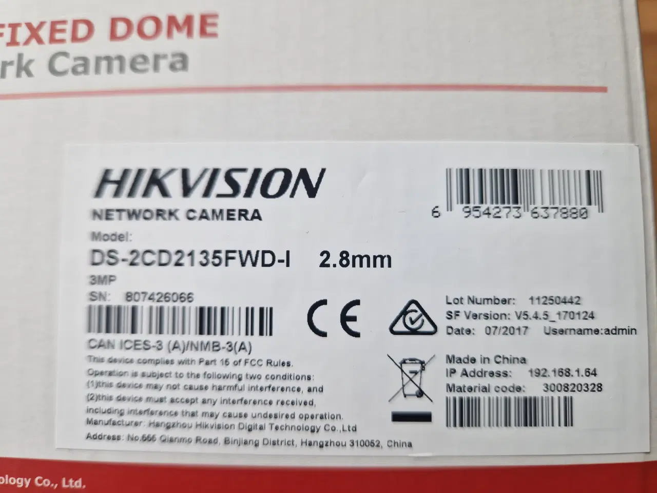 Billede 3 - Hikvision network video overvågning kamera