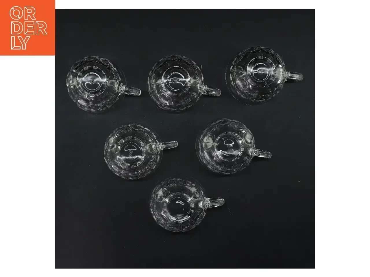 Billede 2 - Glas kopper, sæt af 6 (str. 6 stk Ø 8 cm)