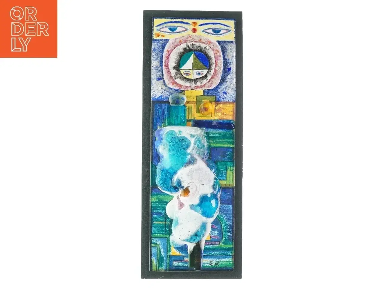 Billede 1 - Dekorativt værk til ophængning fra Ellie Hoffmann (str. LB: 65 x 25 cm)