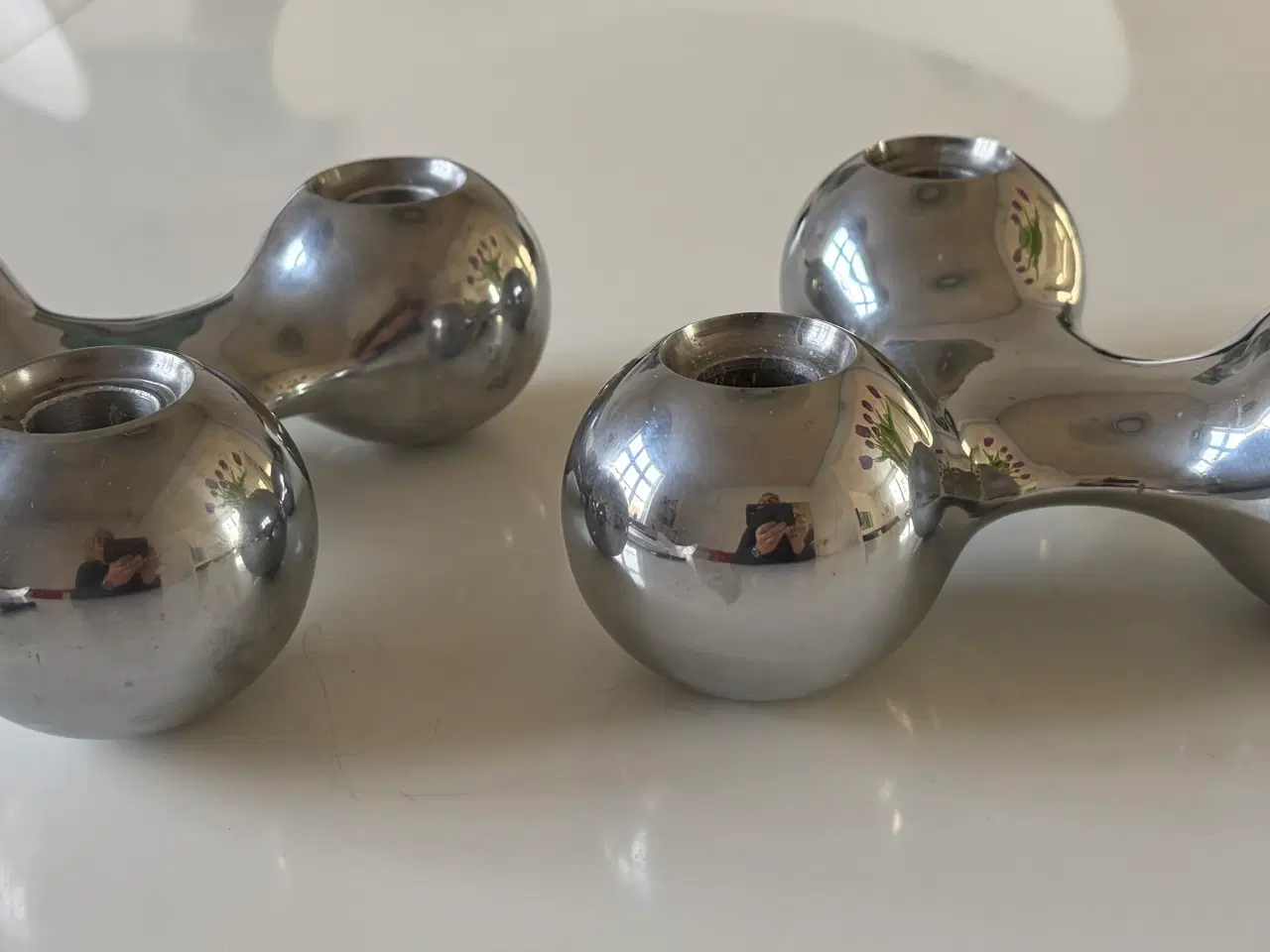 Billede 3 - ARNE JACOBSEN AJ lysestage - Georg Jensen - 2 stk.