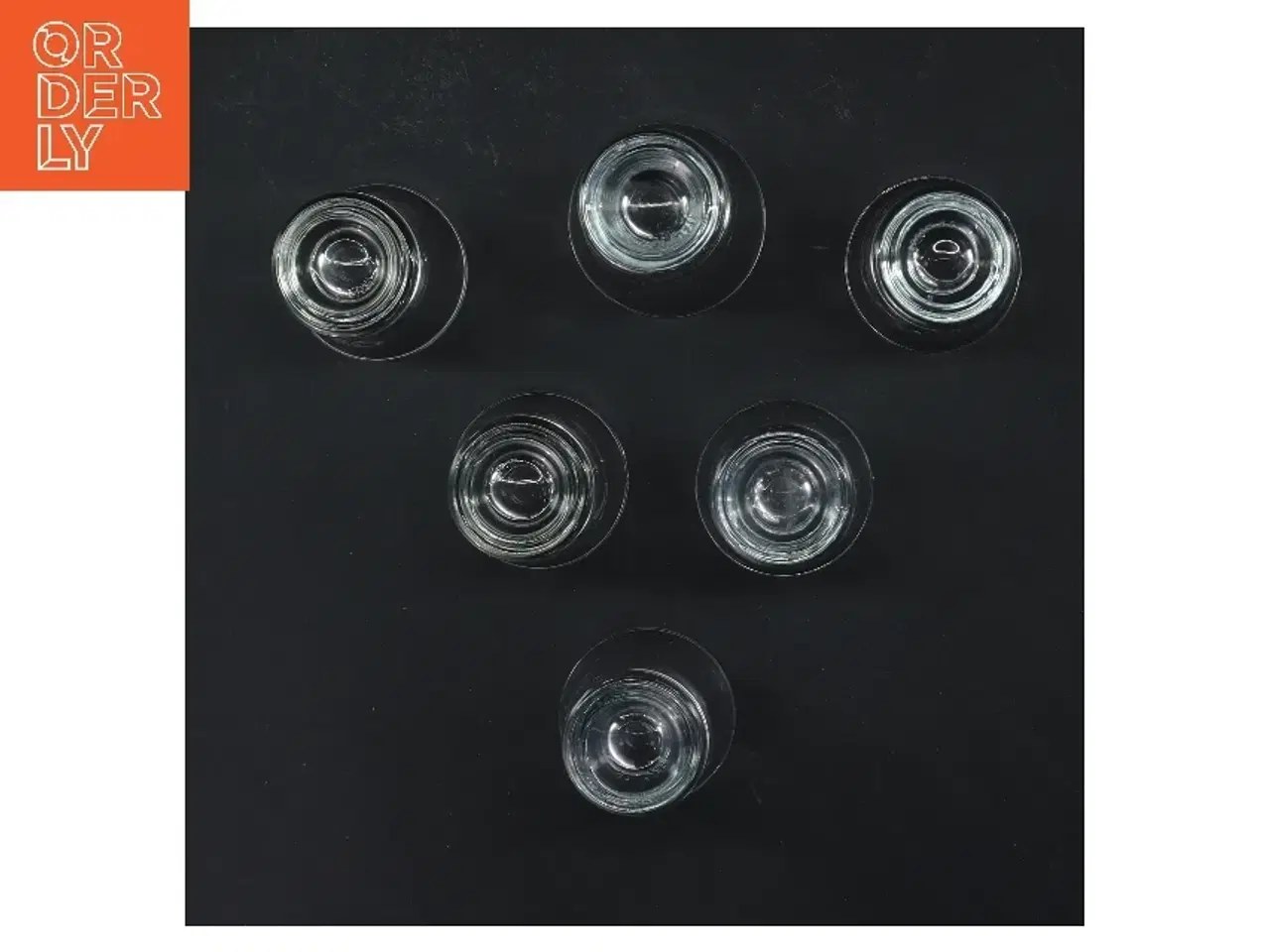 Billede 3 - Sæt af seks shotsglas (str. 6 stk Ø 4,5. & 5 cm længde 7 & 9 cm)