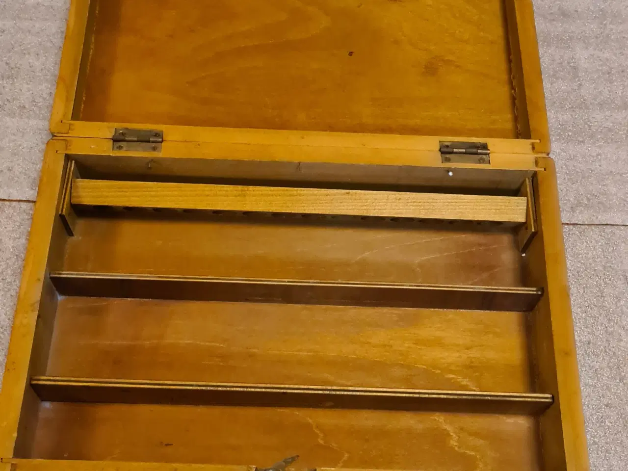 Billede 4 - Stelling retro træ æske