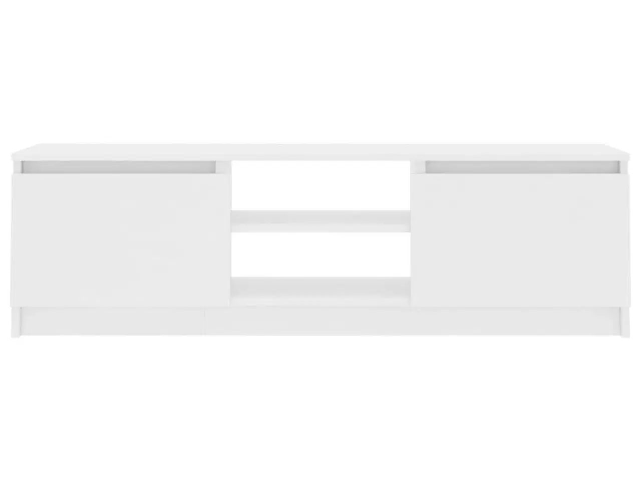 Billede 5 - Tv-bord 120x30x35,5 cm konstrueret træ hvid