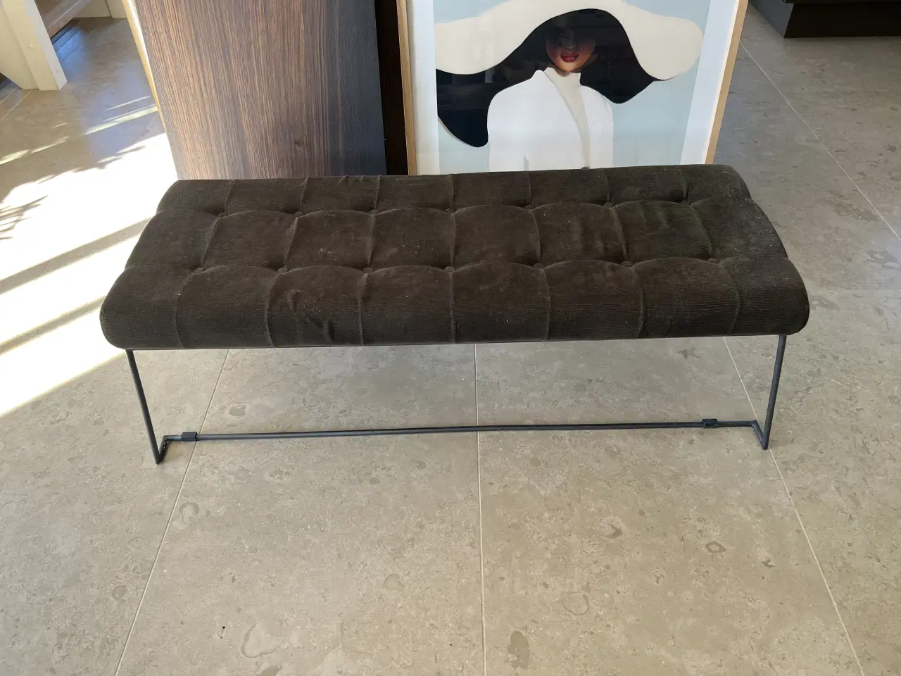 Billede 1 - Fløjlsbænk army 