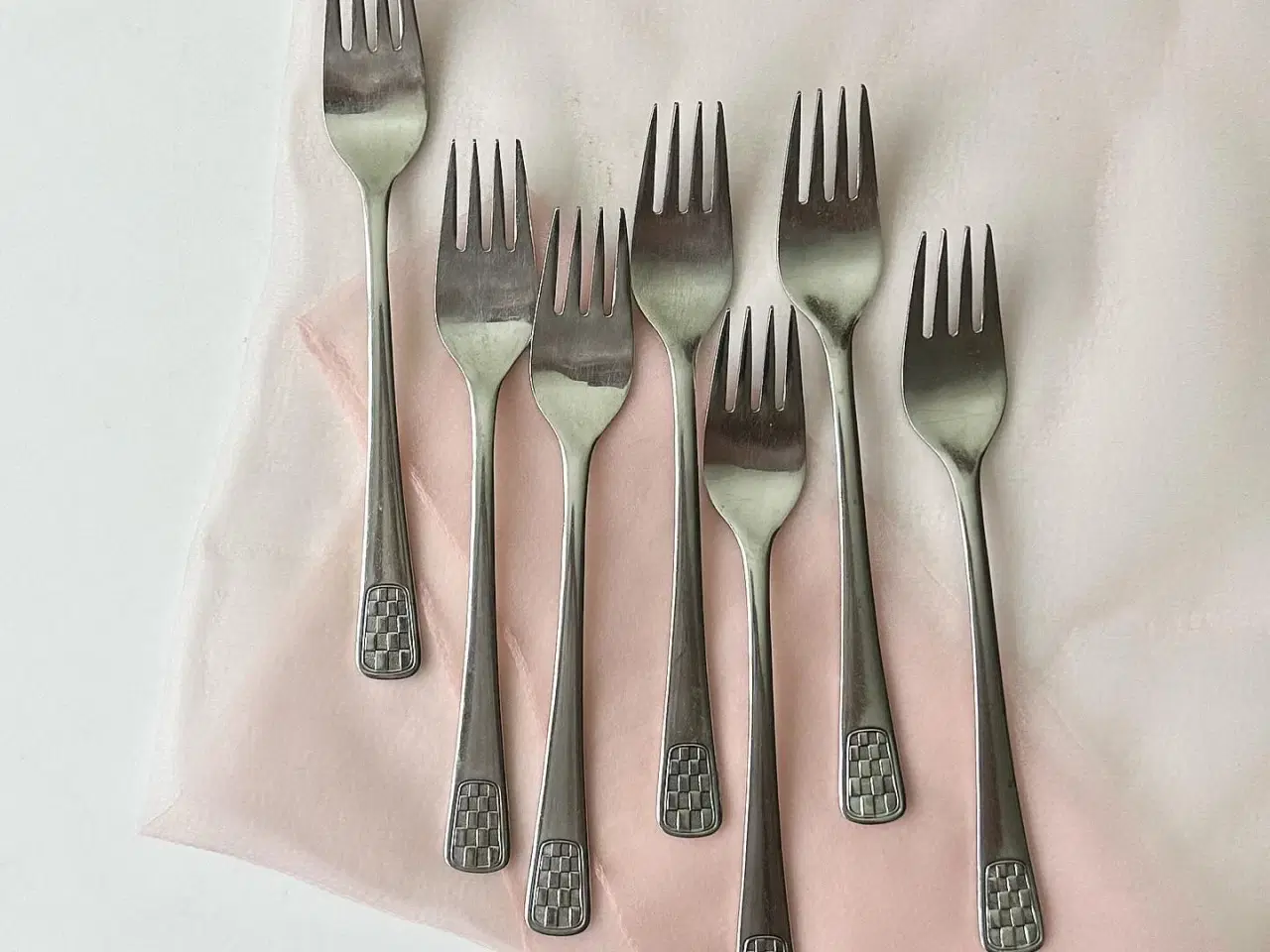 Billede 1 - 18-8 rustfrit stål, gafler, 7 stk samlet