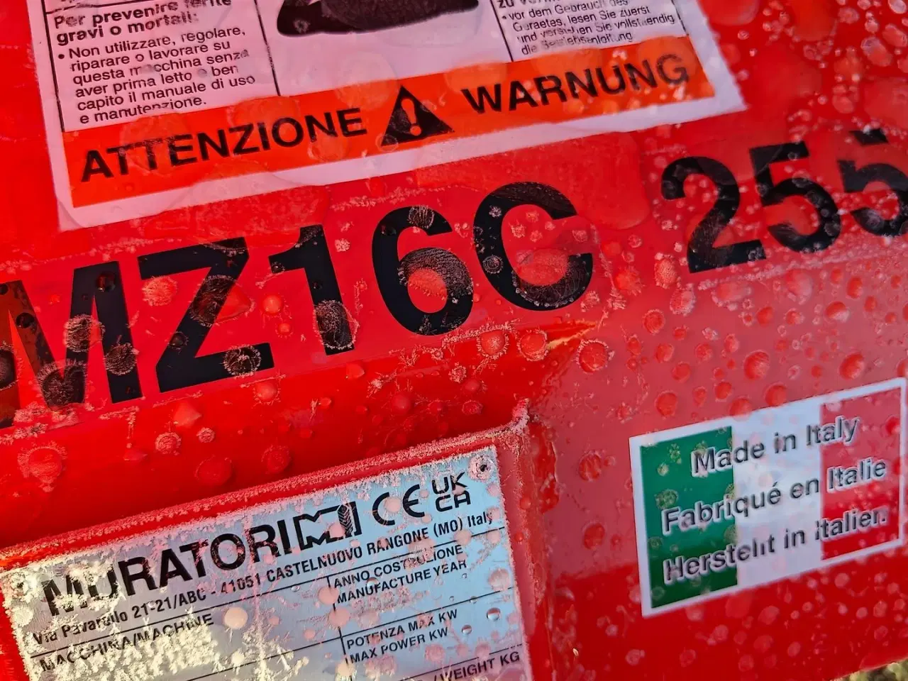 Billede 7 - Muratori MZ16C - 255cm fræser med rørpakker