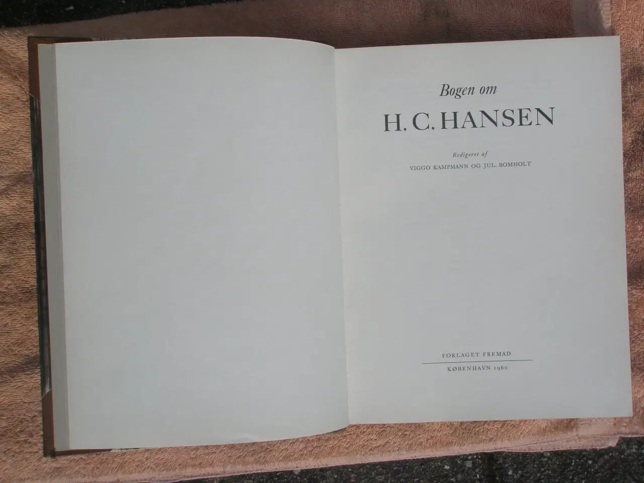 Billede 1 - Bogen om H. C. Hansen