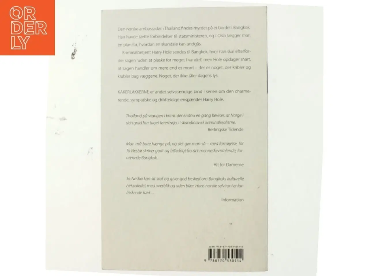 Billede 3 - Kakerlakkerne af Jo Nesbø (Bog)