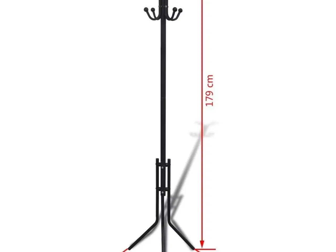 Billede 4 - Sort stående jakkestativ i metal