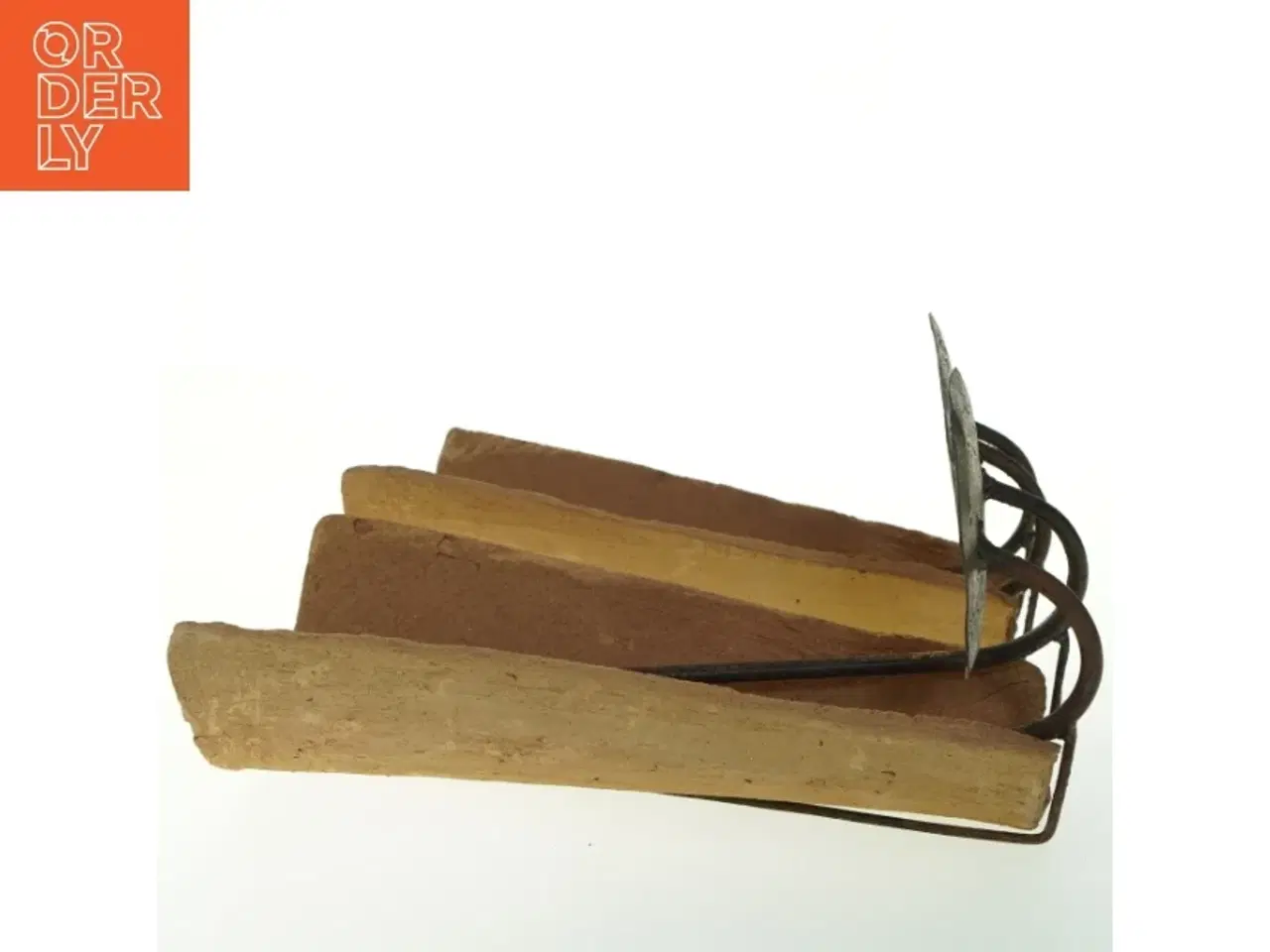 Billede 2 - Vintage keramik og metalvæglysestager (str. H. 30 cm)
