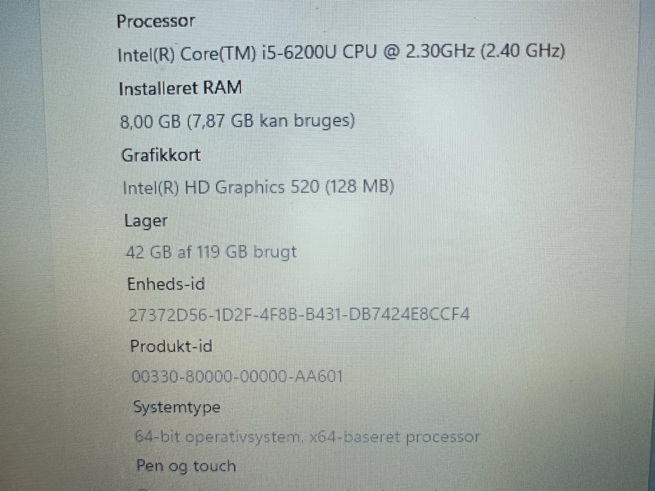 Billede 3 - ThinkPad X260 12,5” bærbar i5 2.30ghz, 8, Ssd disk