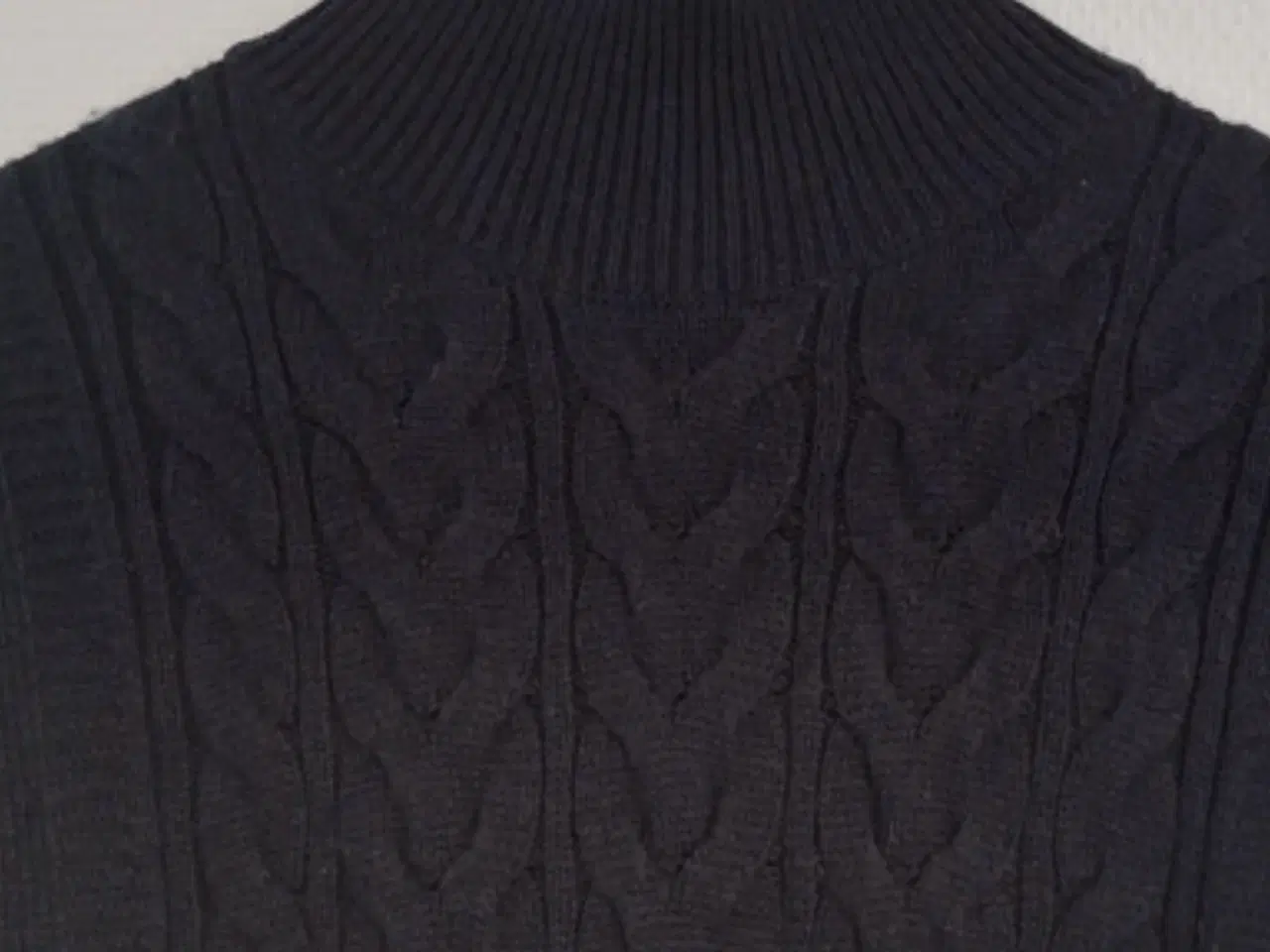 Billede 5 - Cos marineblå wool strik vest m bælte