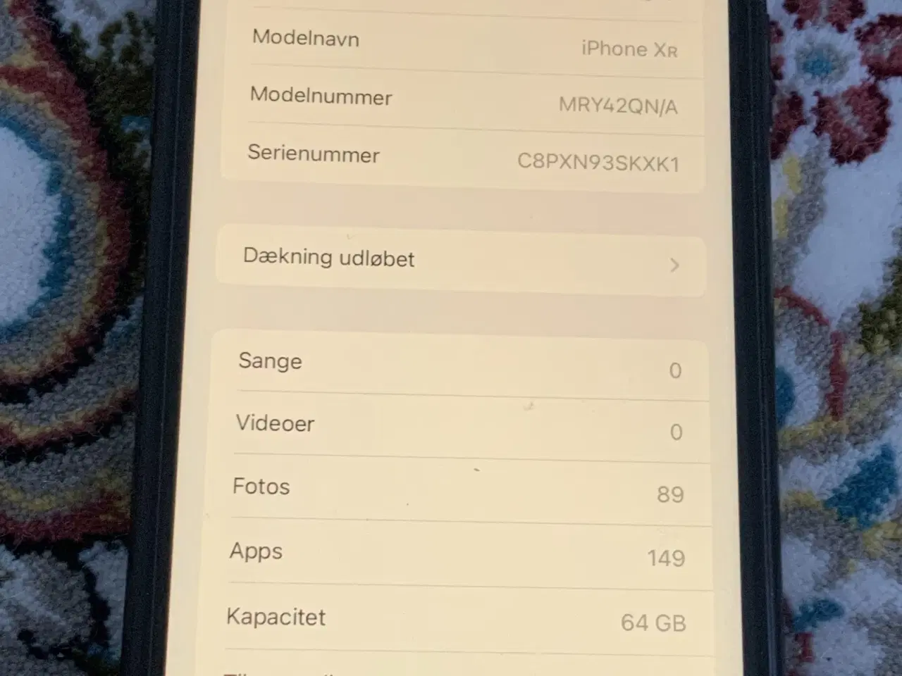 Billede 9 - iPhone XR 64GB  værker som den skal