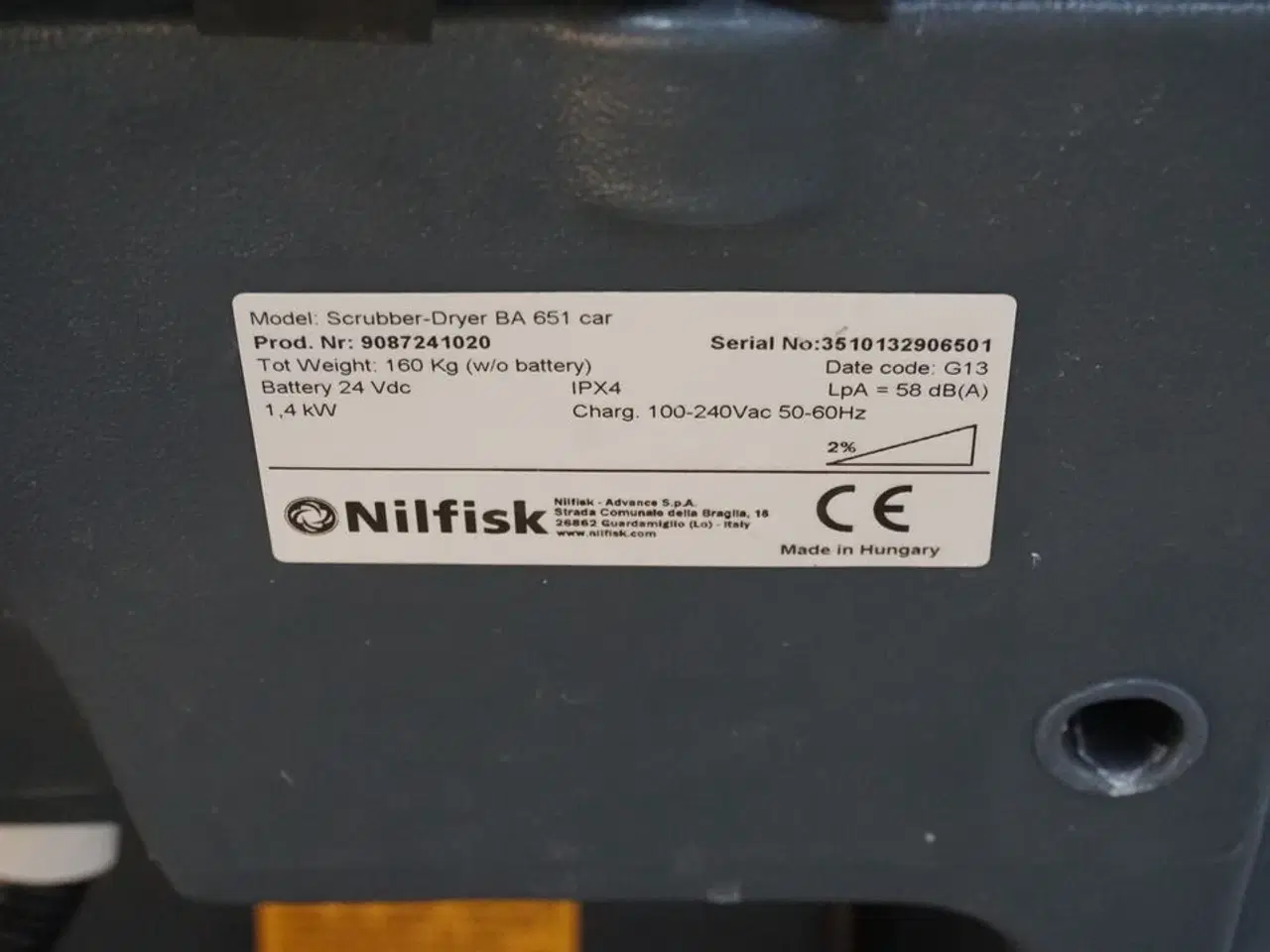 Billede 9 - Gulvvasker NILFISK BA 651