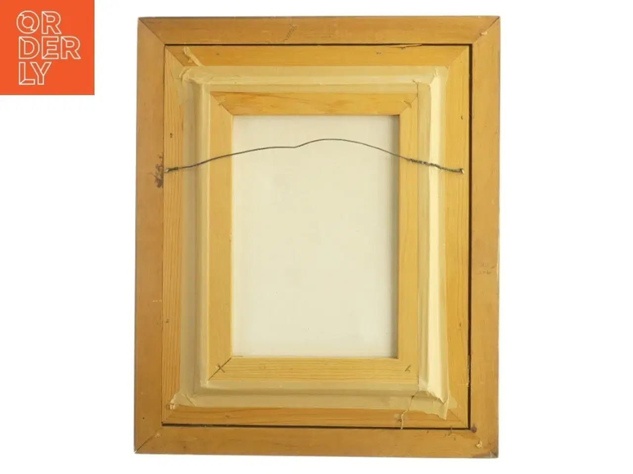 Billede 2 - Oliemaleri af sølandskab (str. 60 x 50 cm)