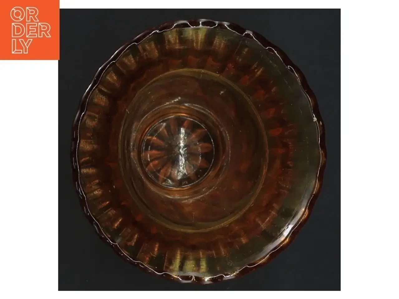 Billede 2 - Ræv-farvet vase fra Fyns Glasværk (str. 14x9 cm)