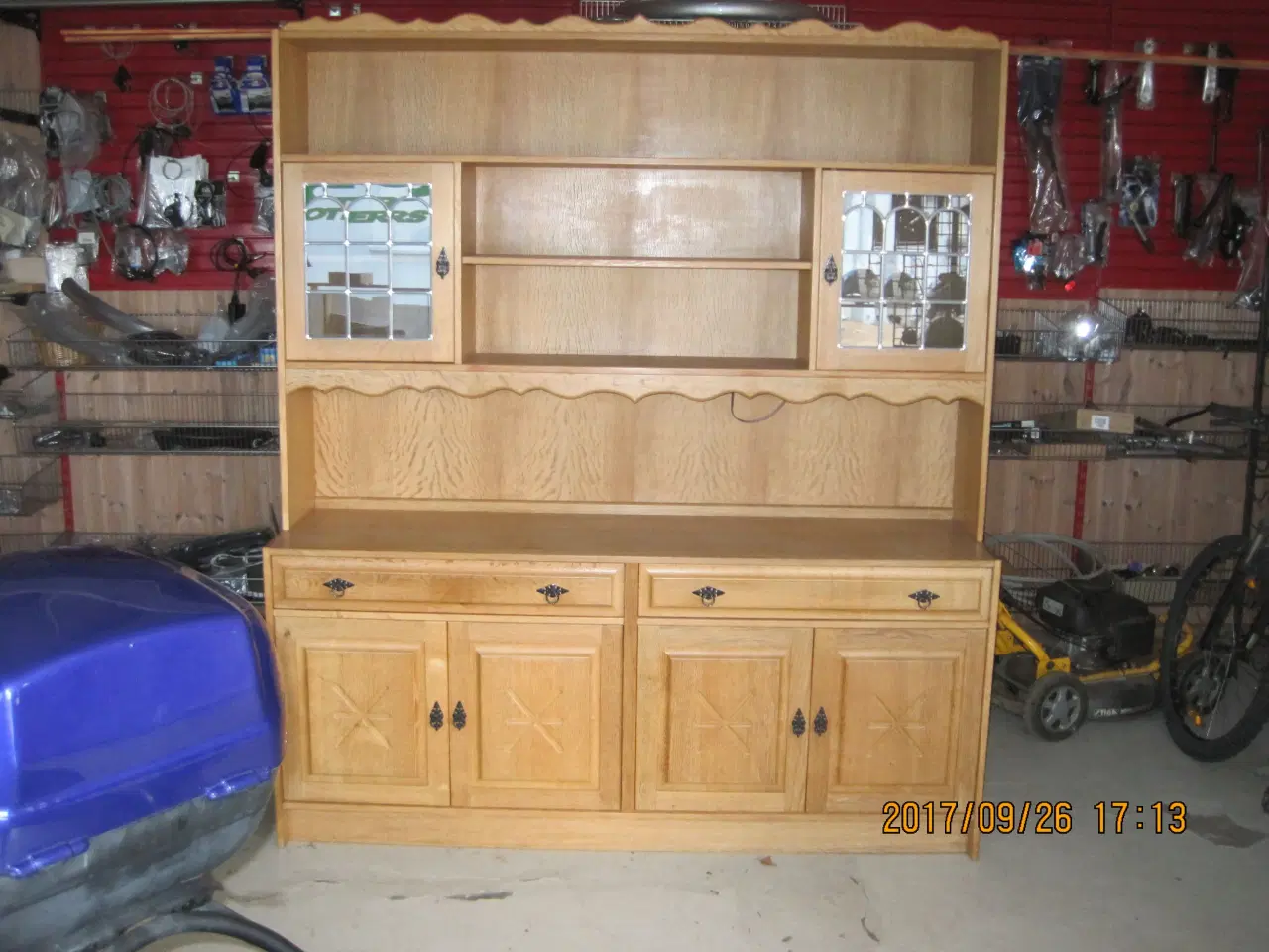 Billede 1 - pæn egetræs reol