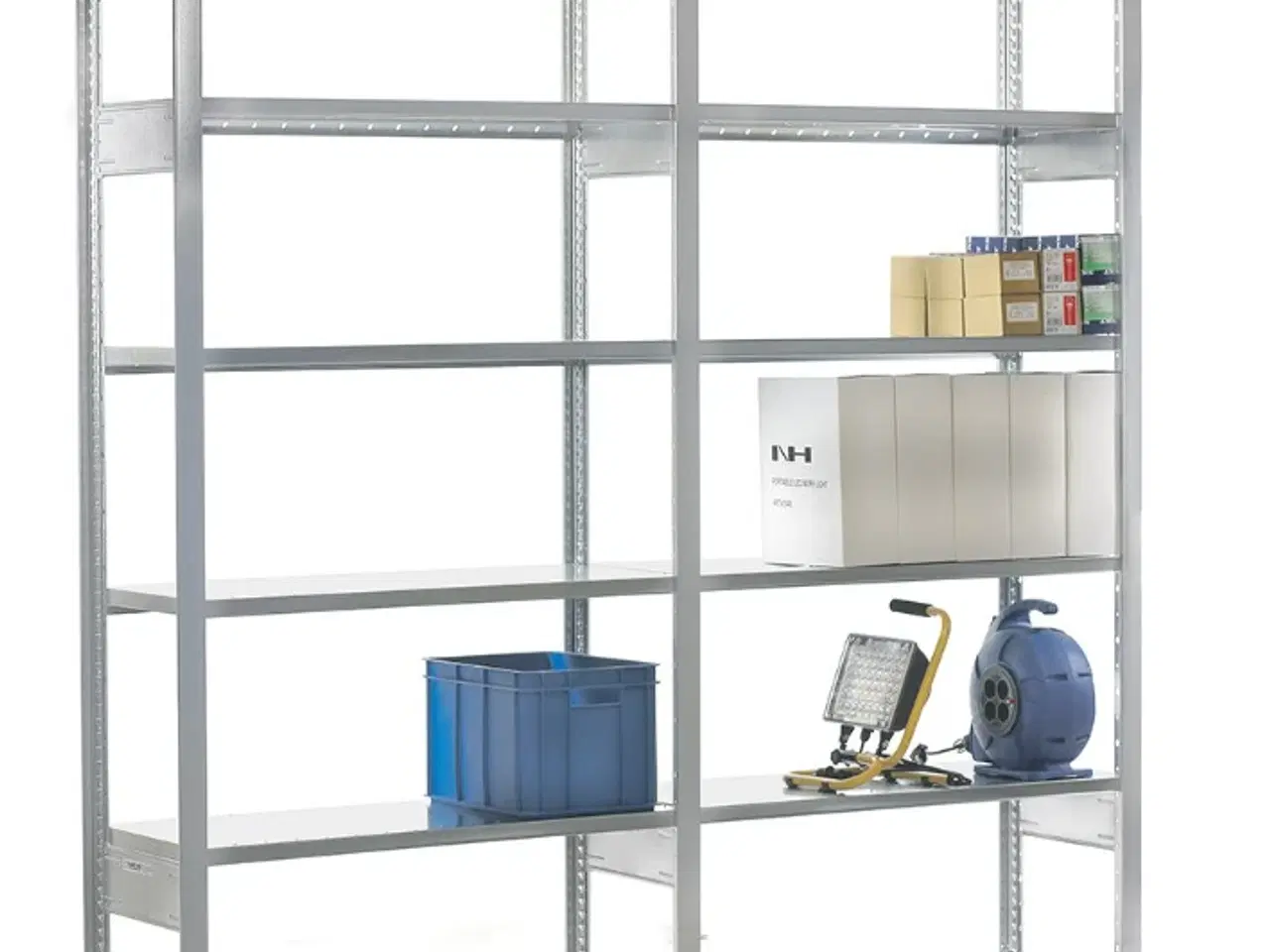 Billede 5 - HI-280 Reolsystem – 5 fag / 6 gavle / 20 hylder –