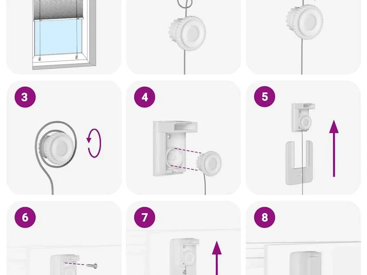 Billede 6 - Plisségardin Sort 65x200 cm Stofbredde 64,4 cm Polyester