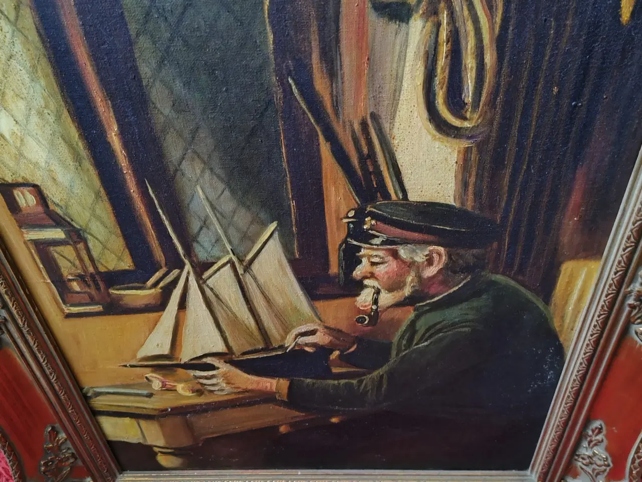 Billede 1 - flot maleri i flot ramme 