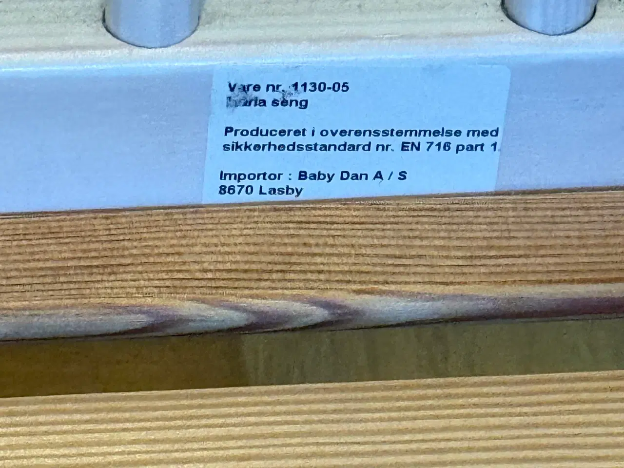 Billede 3 - Baby Dan Tremmeseng m. Temprakon børnemadras