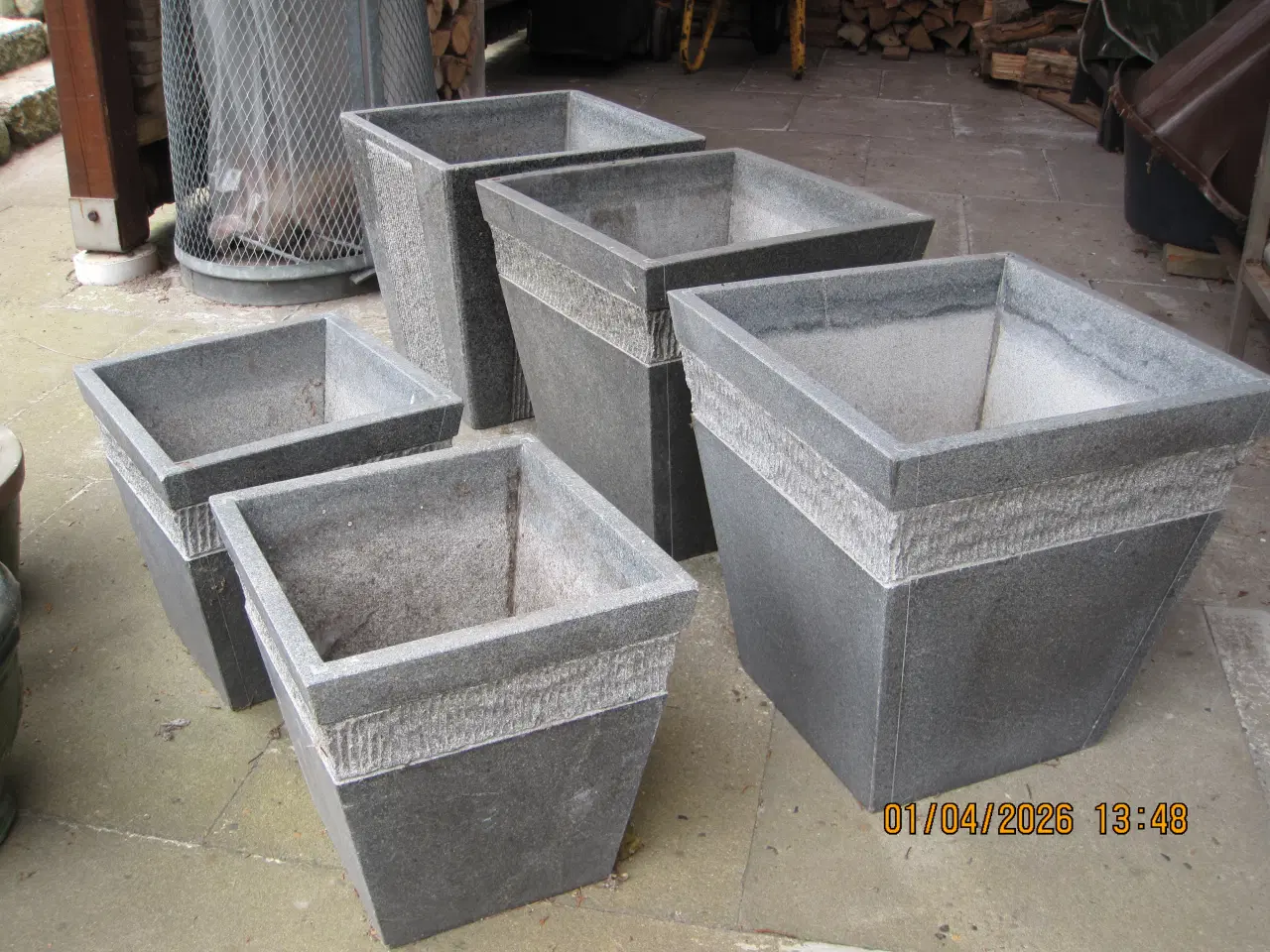 Billede 1 - Have krukker i Granit