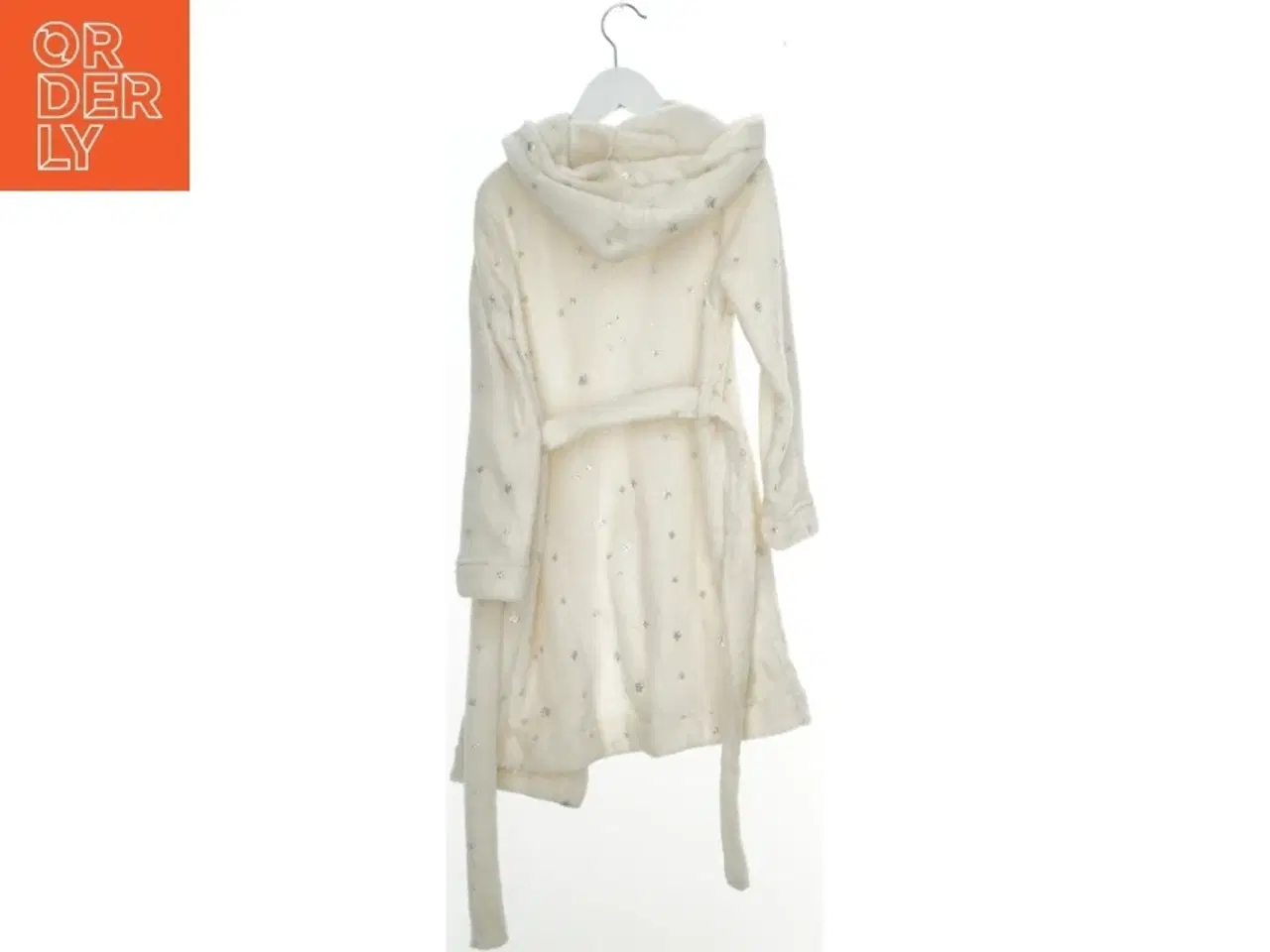 Billede 2 - Hvid badekåbe med hætte fra H&M (str. 128)