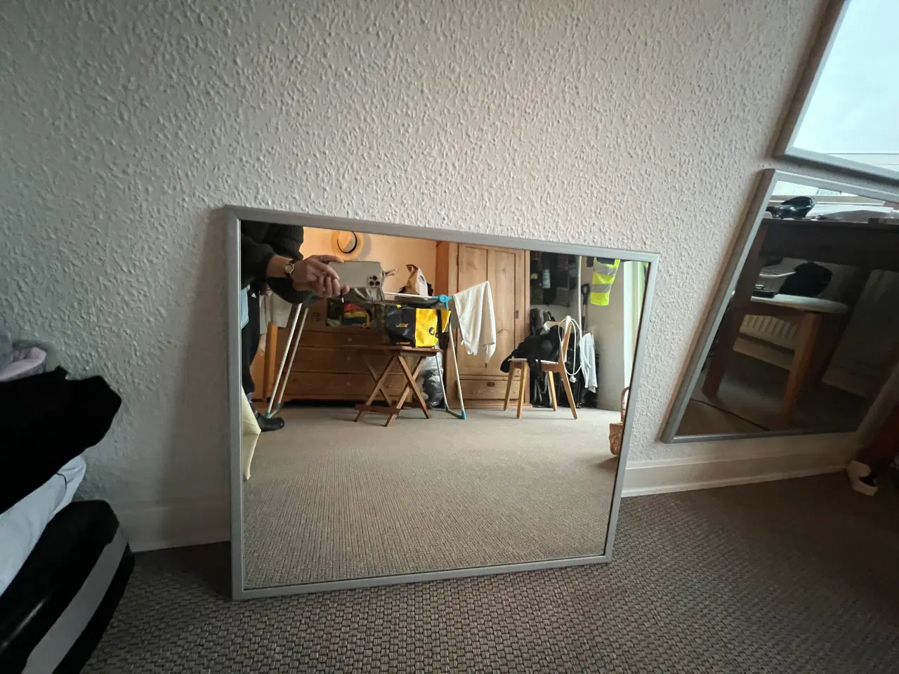 Billede 1 - Spejle 3 stk i grå ramme