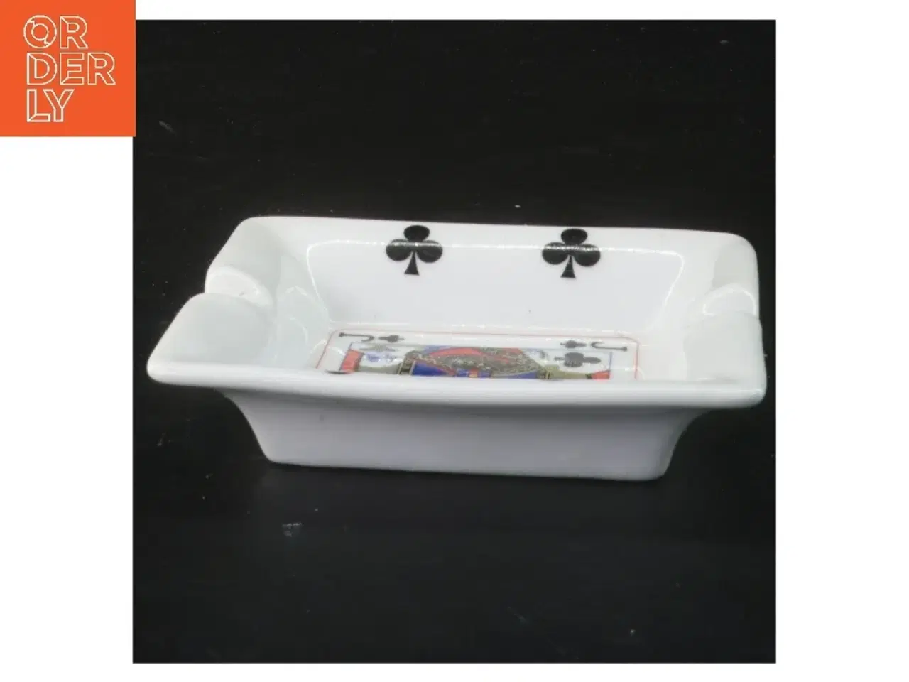 Billede 2 - Askebæger med spillekortdesign (str. 12x10 cm)