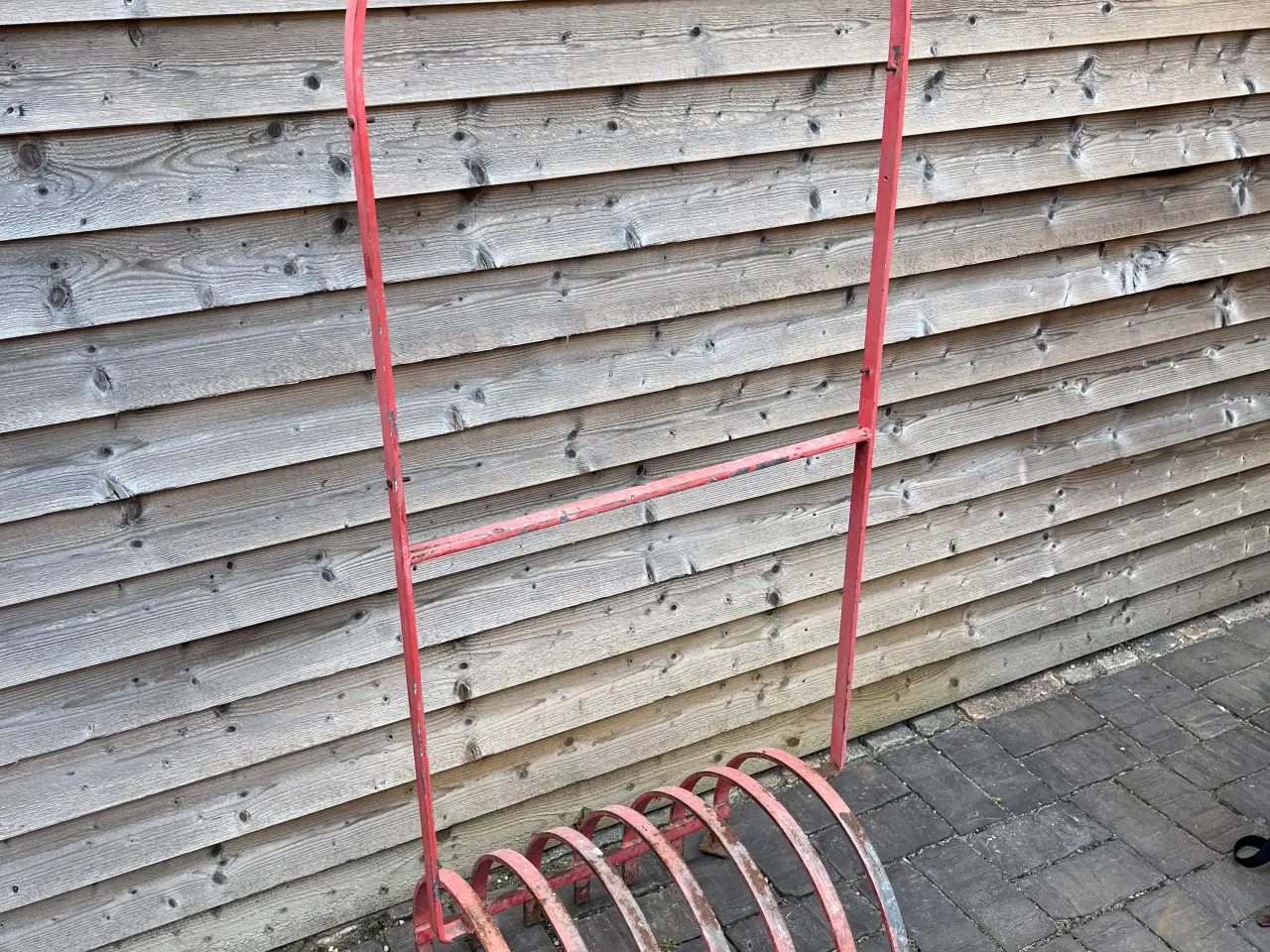 Billede 1 - Retro cykelstativ i rød