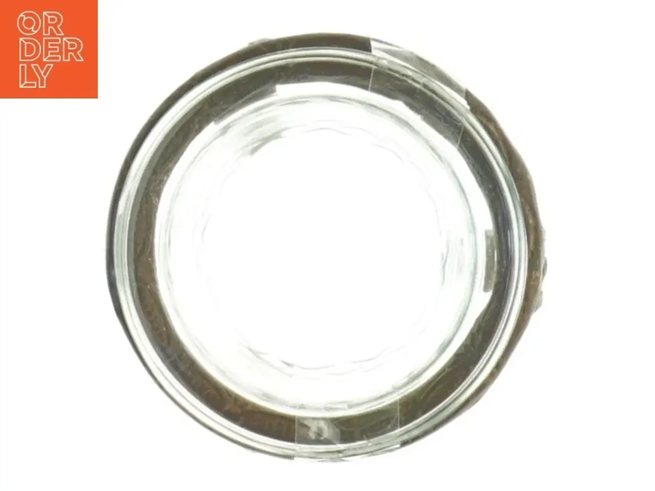 Billede 2 - Glasskål med jernfod (str. 9 x 8 cm)