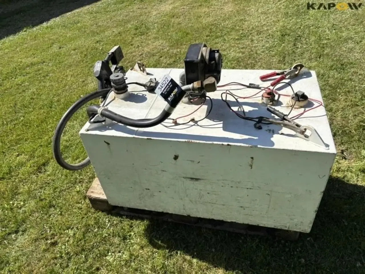 Billede 5 - - - - 300 liter olietank med el pumpe