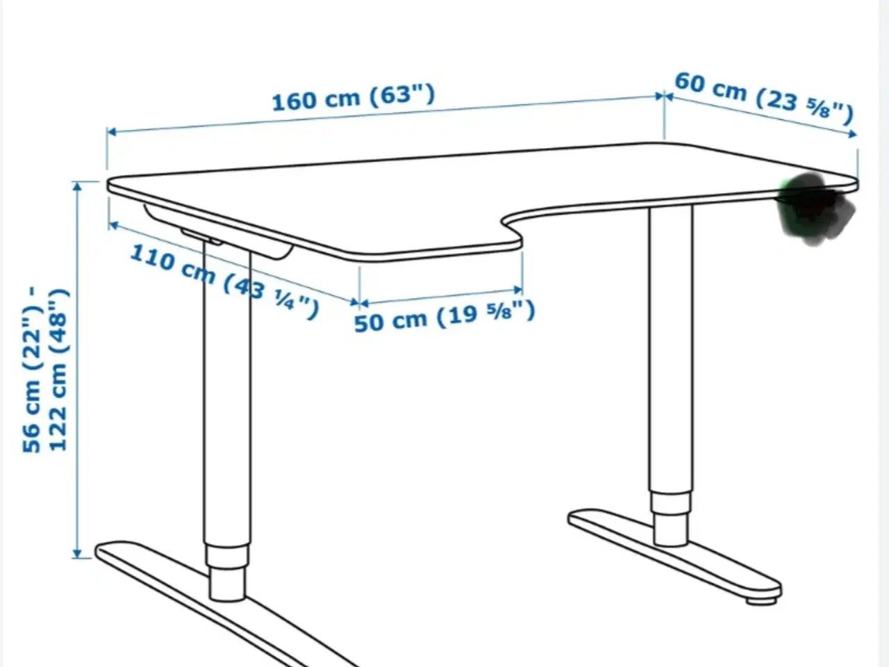 Billede 2 - IKEA skrivebord