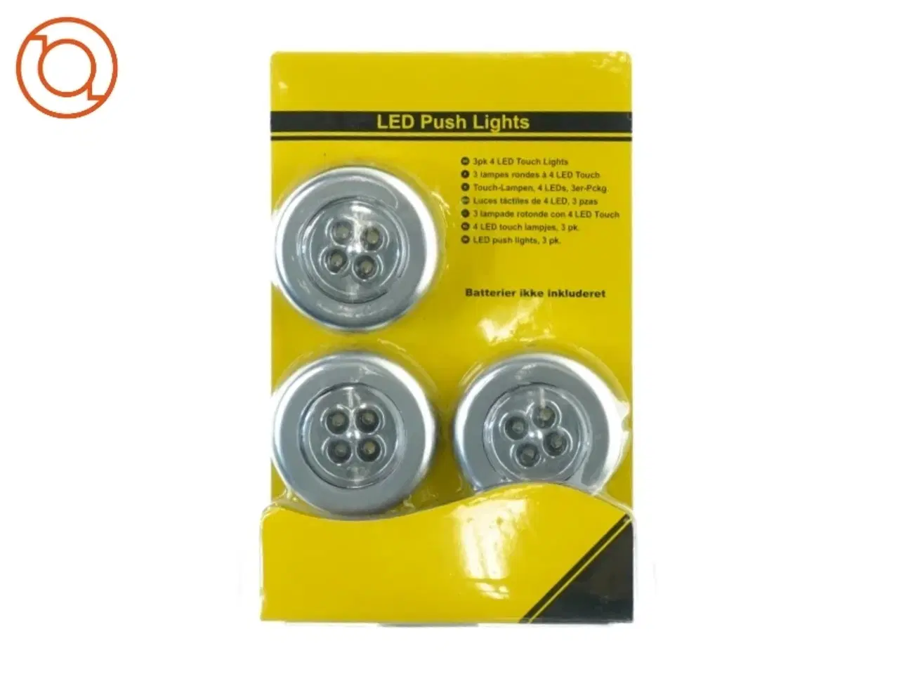 Billede 1 - Led push lights (3-pak) fra Thorkild Larsen (str. 25 x 18 cm)