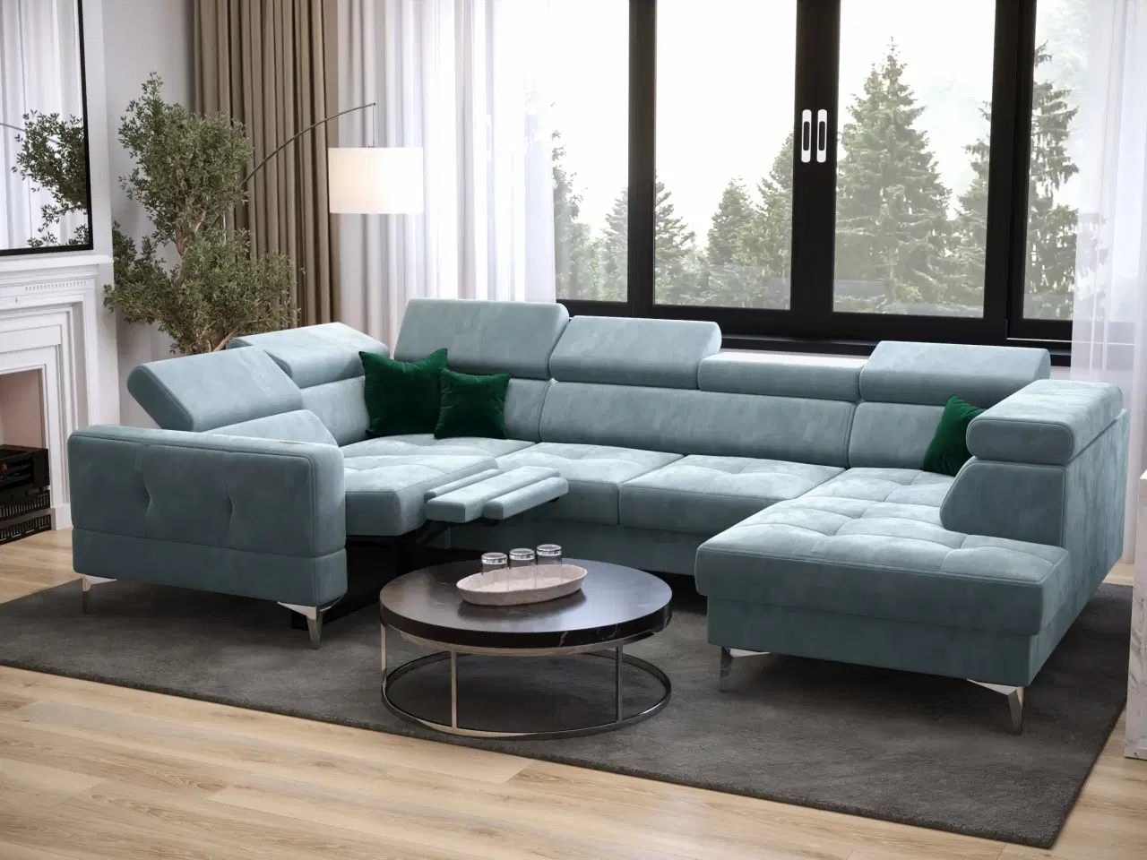 Billede 3 - TUTSEPI MAX I RELAX HJØRNESOFA MED SOVEFUNKTION 170x350x185 CM