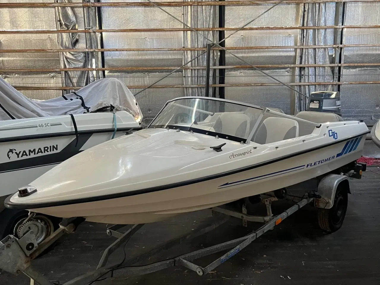 Billede 2 - Fletcher speeebåd med bådtrailer og 50 hk Yamaha 